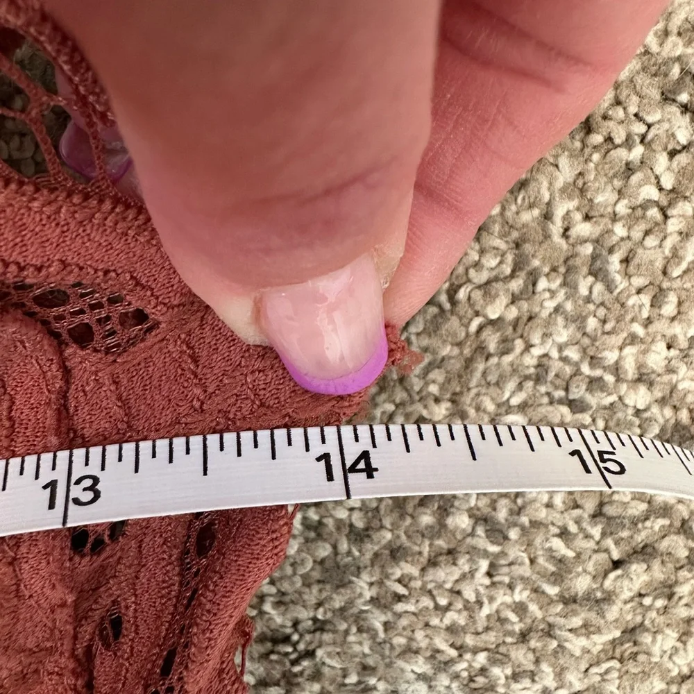 Free People FP One Adella Slip Dress Women’s Large Rust Orange Festival Boho - Picture 13 of 15